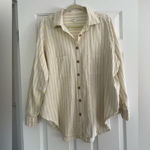 Billabong Oversized Striped Button Down